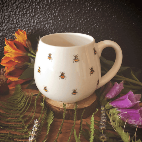 tasse, mug, abeille, thé, infusion, vaisselle